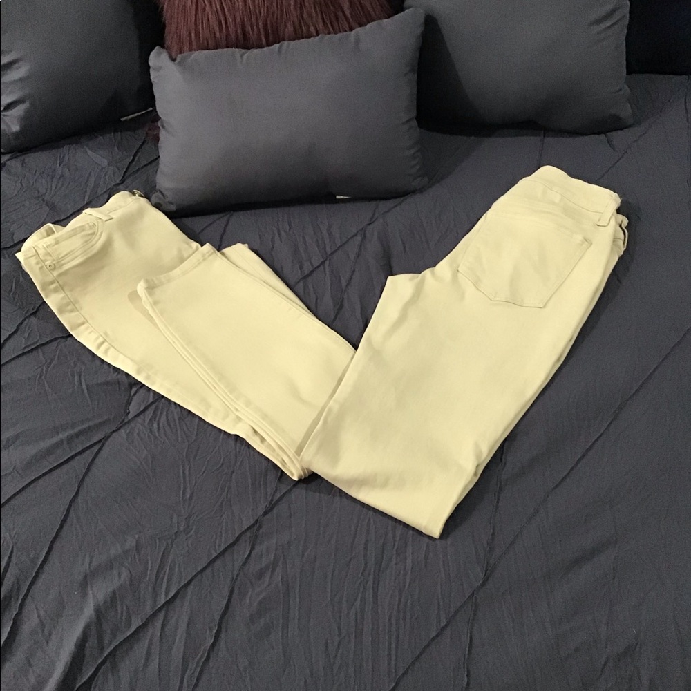 Khaki skinny pants